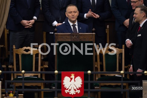  26.02.2026 WARSZAWA<br />POSIEDZENIE SEJMU<br />EXPOSE MINISTRA SPRAW ZAGRANICZNYCH<br />N/Z PREZYDENT KAROL NAWROCKI<br />FOT. MARCIN BANASZKIEWICZ/FOTONEWS  