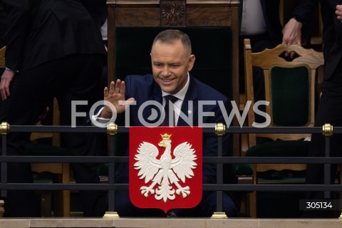  26.02.2026 WARSZAWA<br />POSIEDZENIE SEJMU<br />EXPOSE MINISTRA SPRAW ZAGRANICZNYCH<br />N/Z PREZYDENT KAROL NAWROCKI<br />FOT. MARCIN BANASZKIEWICZ/FOTONEWS  