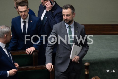  26.02.2026 WARSZAWA<br />POSIEDZENIE SEJMU<br />EXPOSE MINISTRA SPRAW ZAGRANICZNYCH<br />N/Z WLADYSLAW KOSINIAK KAMYSZ<br />FOT. MARCIN BANASZKIEWICZ/FOTONEWS  