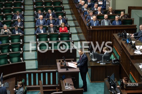  26.02.2026 WARSZAWA<br />POSIEDZENIE SEJMU<br />EXPOSE MINISTRA SPRAW ZAGRANICZNYCH<br />N/Z RADOSLAW SIKORSKI<br />FOT. MARCIN BANASZKIEWICZ/FOTONEWS  