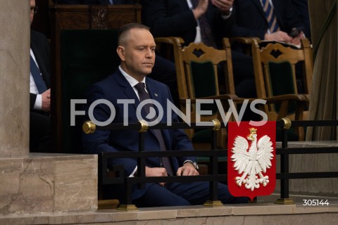  26.02.2026 WARSZAWA<br />POSIEDZENIE SEJMU<br />EXPOSE MINISTRA SPRAW ZAGRANICZNYCH<br />N/Z PREZYDENT KAROL NAWROCKI<br />FOT. MARCIN BANASZKIEWICZ/FOTONEWS  