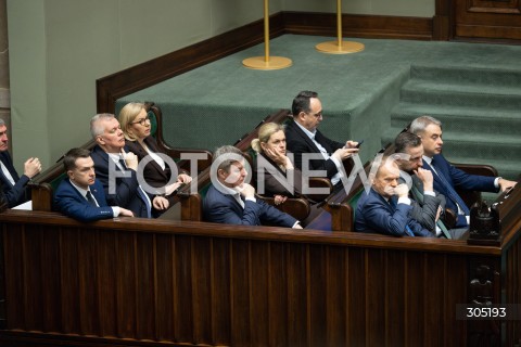  26.02.2026 WARSZAWA<br />POSIEDZENIE SEJMU<br />EXPOSE MINISTRA SPRAW ZAGRANICZNYCH<br />N/Z PREMIER DONALD TUSK MINISTROWIE RZAD<br />FOT. MARCIN BANASZKIEWICZ/FOTONEWS  