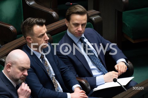  26.02.2026 WARSZAWA<br />POSIEDZENIE SEJMU<br />EXPOSE MINISTRA SPRAW ZAGRANICZNYCH<br />N/Z KRZYSZTOF BOSAK<br />FOT. MARCIN BANASZKIEWICZ/FOTONEWS  