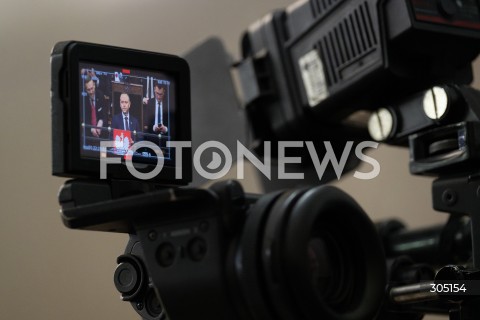  26.02.2026 WARSZAWA<br />POSIEDZENIE SEJMU<br />EXPOSE MINISTRA SPRAW ZAGRANICZNYCH<br />N/Z PREZYDENT KAROL NAWROCKI KAMERA<br />FOT. MARCIN BANASZKIEWICZ/FOTONEWS  