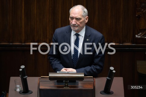  26.02.2026 WARSZAWA<br />POSIEDZENIE SEJMU RP<br />N/Z ANTONI MACIEREWICZ<br />FOT. MARCIN BANASZKIEWICZ/FOTONEWS  