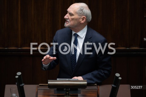  26.02.2026 WARSZAWA<br />POSIEDZENIE SEJMU RP<br />N/Z ANTONI MACIEREWICZ<br />FOT. MARCIN BANASZKIEWICZ/FOTONEWS  