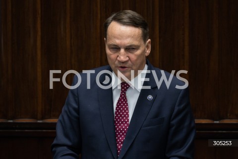  26.02.2026 WARSZAWA<br />POSIEDZENIE SEJMU RP<br />N/Z RADOSLAW SIKORSKI<br />FOT. MARCIN BANASZKIEWICZ/FOTONEWS  