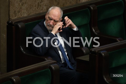  26.02.2026 WARSZAWA<br />POSIEDZENIE SEJMU RP<br />N/Z ANTONI MACIEREWICZ<br />FOT. MARCIN BANASZKIEWICZ/FOTONEWS  