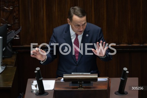  26.02.2026 WARSZAWA<br />POSIEDZENIE SEJMU RP<br />N/Z RADOSLAW SIKORSKI<br />FOT. MARCIN BANASZKIEWICZ/FOTONEWS  