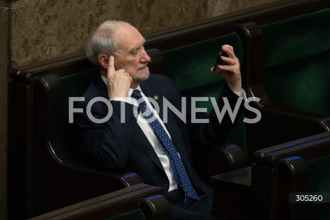  26.02.2026 WARSZAWA<br />POSIEDZENIE SEJMU RP<br />N/Z ANTONI MACIEREWICZ<br />FOT. MARCIN BANASZKIEWICZ/FOTONEWS  