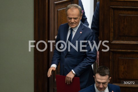  26.02.2026 WARSZAWA<br />POSIEDZENIE SEJMU RP<br />N/Z PREMIER DONALD TUSK<br />FOT. MARCIN BANASZKIEWICZ/FOTONEWS  