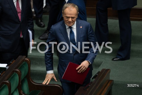  26.02.2026 WARSZAWA<br />POSIEDZENIE SEJMU RP<br />N/Z PREMIER DONALD TUSK<br />FOT. MARCIN BANASZKIEWICZ/FOTONEWS  