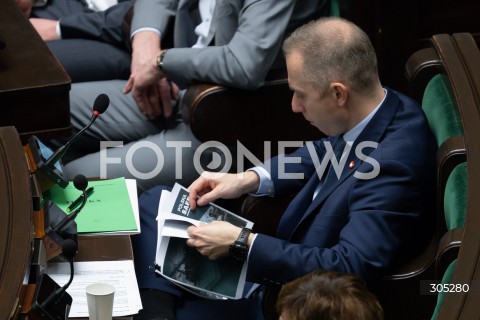  26.02.2026 WARSZAWA<br />POSIEDZENIE SEJMU RP<br />N/Z CEZARY TOMCZYK SAFE<br />FOT. MARCIN BANASZKIEWICZ/FOTONEWS  