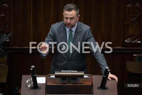  26.02.2026 WARSZAWA<br />POSIEDZENIE SEJMU RP<br />N/Z WLADYSLAW KOSINIAK KAMYSZ<br />FOT. MARCIN BANASZKIEWICZ/FOTONEWS  