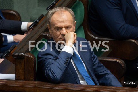  26.02.2026 WARSZAWA<br />POSIEDZENIE SEJMU RP<br />N/Z PREMIER DONALD TUSK<br />FOT. MARCIN BANASZKIEWICZ/FOTONEWS  