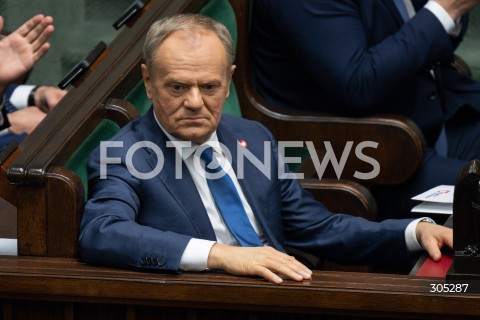  26.02.2026 WARSZAWA<br />POSIEDZENIE SEJMU RP<br />N/Z PREMIER DONALD TUSK<br />FOT. MARCIN BANASZKIEWICZ/FOTONEWS  