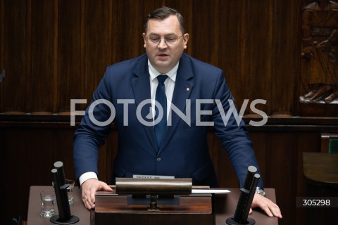  26.02.2026 WARSZAWA<br />POSIEDZENIE SEJMU RP<br />N/Z STEFAN KRAJEWSKI<br />FOT. MARCIN BANASZKIEWICZ/FOTONEWS  