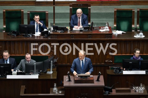  26.02.2026 WARSZAWA<br />POSIEDZENIE SEJMU RP<br />N/Z PREMIER DONALD TUSK<br />FOT. MARCIN BANASZKIEWICZ/FOTONEWS  