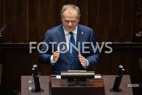  26.02.2026 WARSZAWA<br />POSIEDZENIE SEJMU RP<br />N/Z PREMIER DONALD TUSK<br />FOT. MARCIN BANASZKIEWICZ/FOTONEWS  