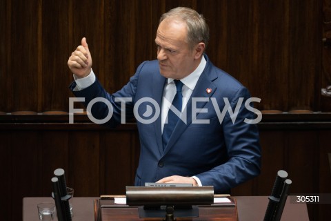  26.02.2026 WARSZAWA<br />POSIEDZENIE SEJMU RP<br />N/Z PREMIER DONALD TUSK<br />FOT. MARCIN BANASZKIEWICZ/FOTONEWS  