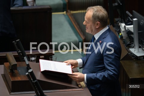  26.02.2026 WARSZAWA<br />POSIEDZENIE SEJMU RP<br />N/Z PREMIER DONALD TUSK<br />FOT. MARCIN BANASZKIEWICZ/FOTONEWS  