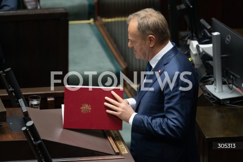  26.02.2026 WARSZAWA<br />POSIEDZENIE SEJMU RP<br />N/Z PREMIER DONALD TUSK<br />FOT. MARCIN BANASZKIEWICZ/FOTONEWS  