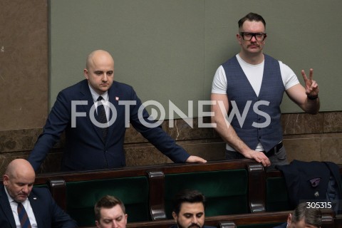  26.02.2026 WARSZAWA<br />POSIEDZENIE SEJMU RP<br />N/Z DARIUSZ MATECKI LUKASZ MEJZA<br />FOT. MARCIN BANASZKIEWICZ/FOTONEWS  