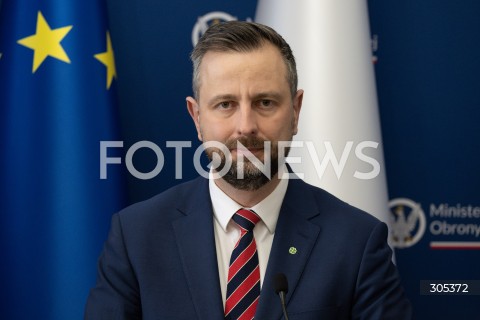  06.03.2026 WARSZAWA<br />SPOTKANIE SZEFA MON Z KOMISARZEM DS. OBRONY I PRZESTRZENI KOSMICZNEJ UE<br />POLISH DEFENCE MINISTER MEETS EU COMMISSIONER FOR DEFENCE AND SPACE<br />N/Z WLADYSLAW KOSINIAK KAMYSZ<br />FOT. MARCIN BANASZKIEWICZ/FOTONEWS  