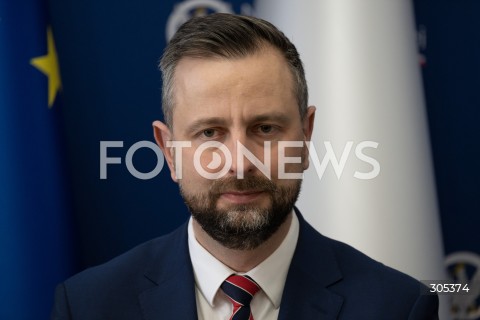  06.03.2026 WARSZAWA<br />SPOTKANIE SZEFA MON Z KOMISARZEM DS. OBRONY I PRZESTRZENI KOSMICZNEJ UE<br />POLISH DEFENCE MINISTER MEETS EU COMMISSIONER FOR DEFENCE AND SPACE<br />N/Z WLADYSLAW KOSINIAK KAMYSZ<br />FOT. MARCIN BANASZKIEWICZ/FOTONEWS  