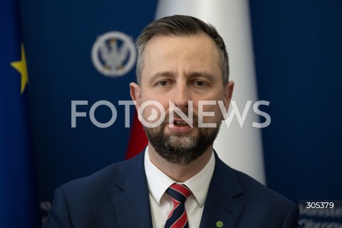  06.03.2026 WARSZAWA<br />SPOTKANIE SZEFA MON Z KOMISARZEM DS. OBRONY I PRZESTRZENI KOSMICZNEJ UE<br />POLISH DEFENCE MINISTER MEETS EU COMMISSIONER FOR DEFENCE AND SPACE<br />N/Z WLADYSLAW KOSINIAK KAMYSZ<br />FOT. MARCIN BANASZKIEWICZ/FOTONEWS  