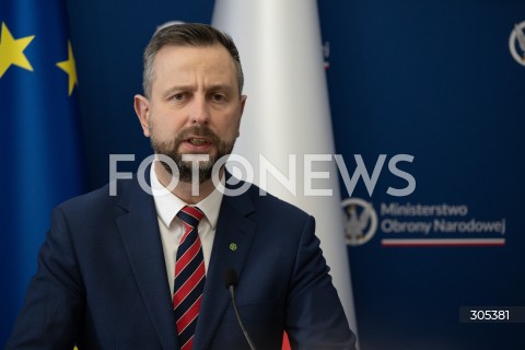  06.03.2026 WARSZAWA<br />SPOTKANIE SZEFA MON Z KOMISARZEM DS. OBRONY I PRZESTRZENI KOSMICZNEJ UE<br />POLISH DEFENCE MINISTER MEETS EU COMMISSIONER FOR DEFENCE AND SPACE<br />N/Z WLADYSLAW KOSINIAK KAMYSZ<br />FOT. MARCIN BANASZKIEWICZ/FOTONEWS  
