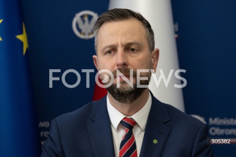  06.03.2026 WARSZAWA<br />SPOTKANIE SZEFA MON Z KOMISARZEM DS. OBRONY I PRZESTRZENI KOSMICZNEJ UE<br />POLISH DEFENCE MINISTER MEETS EU COMMISSIONER FOR DEFENCE AND SPACE<br />N/Z WLADYSLAW KOSINIAK KAMYSZ<br />FOT. MARCIN BANASZKIEWICZ/FOTONEWS  