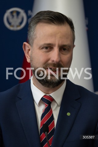  06.03.2026 WARSZAWA<br />SPOTKANIE SZEFA MON Z KOMISARZEM DS. OBRONY I PRZESTRZENI KOSMICZNEJ UE<br />POLISH DEFENCE MINISTER MEETS EU COMMISSIONER FOR DEFENCE AND SPACE<br />N/Z WLADYSLAW KOSINIAK KAMYSZ<br />FOT. MARCIN BANASZKIEWICZ/FOTONEWS  