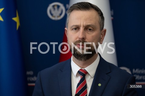  06.03.2026 WARSZAWA<br />SPOTKANIE SZEFA MON Z KOMISARZEM DS. OBRONY I PRZESTRZENI KOSMICZNEJ UE<br />POLISH DEFENCE MINISTER MEETS EU COMMISSIONER FOR DEFENCE AND SPACE<br />N/Z WLADYSLAW KOSINIAK KAMYSZ<br />FOT. MARCIN BANASZKIEWICZ/FOTONEWS  