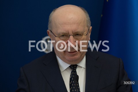  06.03.2026 WARSZAWA<br />SPOTKANIE SZEFA MON Z KOMISARZEM DS. OBRONY I PRZESTRZENI KOSMICZNEJ UE<br />POLISH DEFENCE MINISTER MEETS EU COMMISSIONER FOR DEFENCE AND SPACE<br />N/Z ANDRIUS KUBILIUS<br />FOT. MARCIN BANASZKIEWICZ/FOTONEWS  