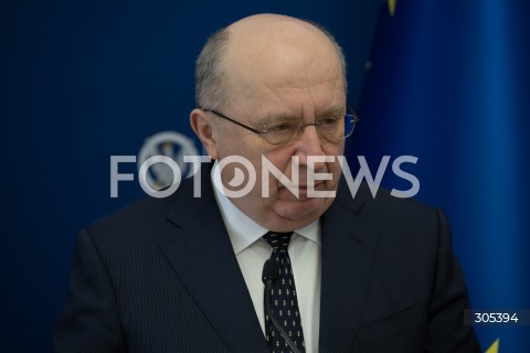  06.03.2026 WARSZAWA<br />SPOTKANIE SZEFA MON Z KOMISARZEM DS. OBRONY I PRZESTRZENI KOSMICZNEJ UE<br />POLISH DEFENCE MINISTER MEETS EU COMMISSIONER FOR DEFENCE AND SPACE<br />N/Z ANDRIUS KUBILIUS<br />FOT. MARCIN BANASZKIEWICZ/FOTONEWS  