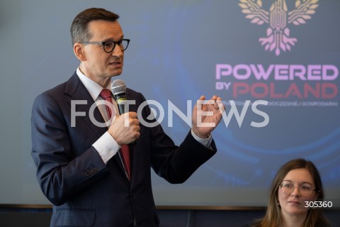 06.03.2026 WARSZAWA<br />KONFERENCJA MATEUSZA MORAWIECKIEGO POWERED BY POLAND<br />N/Z MATEUSZ MORAWIECKI<br />FOT. MARCIN BANASZKIEWICZ/FOTONEWS  