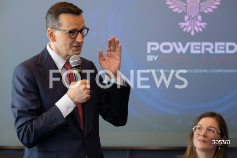  06.03.2026 WARSZAWA<br />KONFERENCJA MATEUSZA MORAWIECKIEGO POWERED BY POLAND<br />N/Z MATEUSZ MORAWIECKI<br />FOT. MARCIN BANASZKIEWICZ/FOTONEWS  