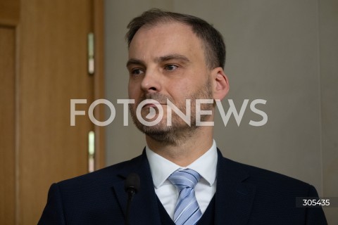  07.03.2026 WARSZAWA<br />KONFERENCJA PRASOWA MINISTRA SPRAW ZAGRANICZNYCH I MINISTRA SPORTU I TURYSTYKI<br />N/Z MACIEJ WEWIOR<br />FOT. MARCIN BANASZKIEWICZ/FOTONEWS  