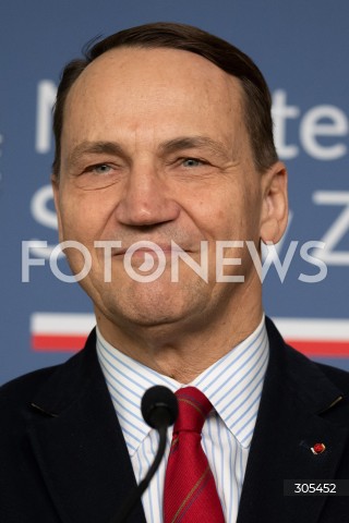  07.03.2026 WARSZAWA<br />KONFERENCJA PRASOWA MINISTRA SPRAW ZAGRANICZNYCH I MINISTRA SPORTU I TURYSTYKI<br />N/Z RADOSLAW SIKORSKI<br />FOT. MARCIN BANASZKIEWICZ/FOTONEWS  
