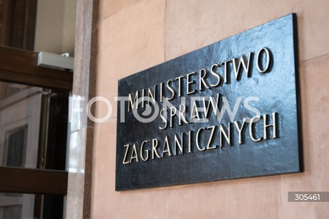  07.03.2026 WARSZAWA<br />KONFERENCJA PRASOWA MINISTRA SPRAW ZAGRANICZNYCH I MINISTRA SPORTU I TURYSTYKI<br />N/Z MINISTERSTWO SPRAW ZAGRANICZNYCH MSZ<br />FOT. MARCIN BANASZKIEWICZ/FOTONEWS  