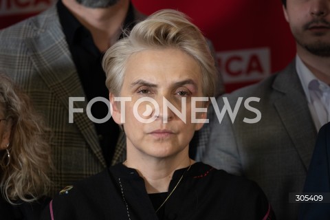  07.03.2026 WARSZAWA<br />KONFERENCJA LEWICY<br />N/Z JOANNA SCHEURING WIELGUS<br />FOT. MARCIN BANASZKIEWICZ/FOTONEWS  