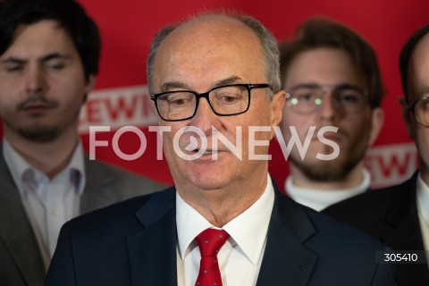  07.03.2026 WARSZAWA<br />KONFERENCJA LEWICY<br />N/Z WLODZIMIERZ CZARZASTY<br />FOT. MARCIN BANASZKIEWICZ/FOTONEWS  