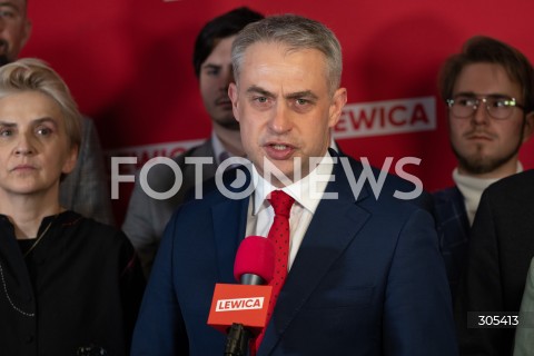  07.03.2026 WARSZAWA<br />KONFERENCJA LEWICY<br />N/Z KRZYSZTOF GAWKOWSKI<br />FOT. MARCIN BANASZKIEWICZ/FOTONEWS  