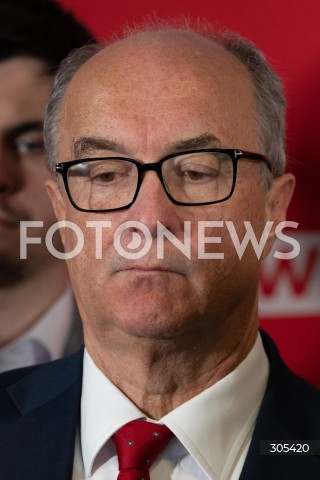  07.03.2026 WARSZAWA<br />KONFERENCJA LEWICY<br />N/Z WLODZIMIERZ CZARZASTY<br />FOT. MARCIN BANASZKIEWICZ/FOTONEWS  