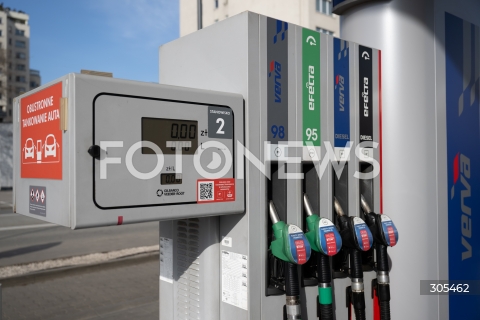  07.03.2026 WARSZAWA<br />STACJE BENZYNOWE<br />DROZEJACE PALIWO<br />N/Z DYSTRYBUTOR PALIWA<br />FOT. MARCIN BANASZKIEWICZ/FOTONEWS  
