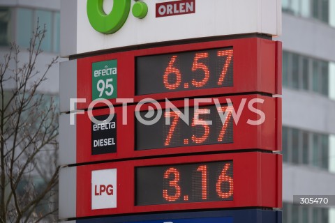  07.03.2026 WARSZAWA<br />STACJE BENZYNOWE<br />DROZEJACE PALIWO<br />N/Z ORLEN CENY PALIW <br />FOT. MARCIN BANASZKIEWICZ/FOTONEWS  