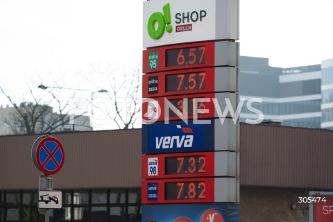  07.03.2026 WARSZAWA<br />STACJE BENZYNOWE<br />DROZEJACE PALIWO<br />N/Z ORLEN CENY PALIW <br />FOT. MARCIN BANASZKIEWICZ/FOTONEWS  