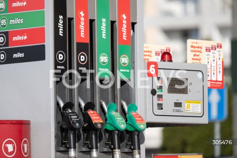 07.03.2026 WARSZAWA<br />STACJE BENZYNOWE<br />DROZEJACE PALIWO<br />N/Z DYSTRYBUTOR PALIWA<br />FOT. MARCIN BANASZKIEWICZ/FOTONEWS  