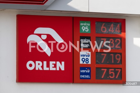  07.03.2026 WARSZAWA<br />STACJE BENZYNOWE<br />DROZEJACE PALIWO<br />N/Z ORLEN CENY PALIW <br />FOT. MARCIN BANASZKIEWICZ/FOTONEWS  